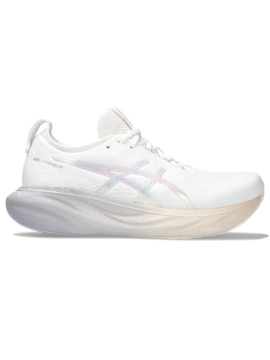 ASICS Gel-Nimbus 25 Anniversary Γυναικεία Αθλητικά Παπούτσια Running Λευκά