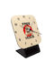 Koupakoupa Ceas De Masă Din Lemn Bej KP_19220_CLOCK-DESK-SQUARE-WOOD