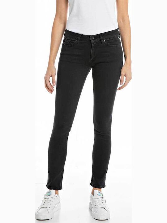 New Luz Damenjeans in Enger Passform Schwarz