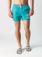 Men's Swimwear Shorts Light Blue with Patterns