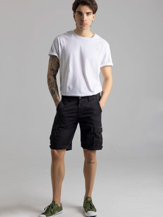 New Denim Men's Shorts Cargo Black