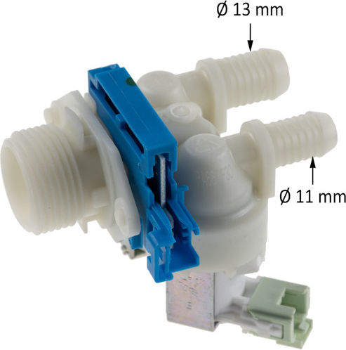 Βαλβίδα Διπλή Πλυντηρίου Ρούχων Aeg 180° 11&13 230v Μετρητή Ροής