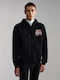 Black Hooded Cardigan