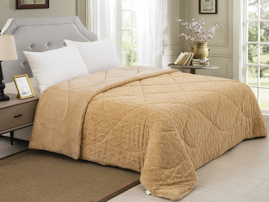 Linea Home Κουβερτοπάπλωμα Μονό 160x210εκ. Patagonia Μπεζ