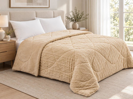 Linea Home Κουβερτοπάπλωμα Μονό 160x210εκ. Patagonia Μπεζ
