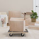 vidaXL Mobile Basis for Load Weight up to 250kg in Gray Color