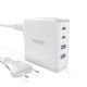 Dudao Βάση Φόρτισης με 2 Θύρες USB-A και 2 Θύρες USB-C 100W Power Delivery σε Λευκό χρώμα (A100EU)