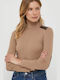 Ralph Lauren Women's Long Sleeve Sweater Cotton Brown