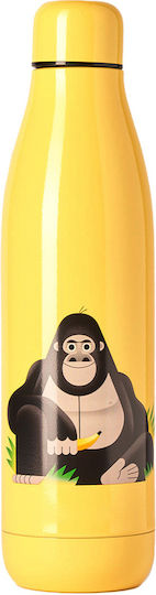 QuyCup Bottle Thermos Stainless Steel BPA Free 500ml Yellow