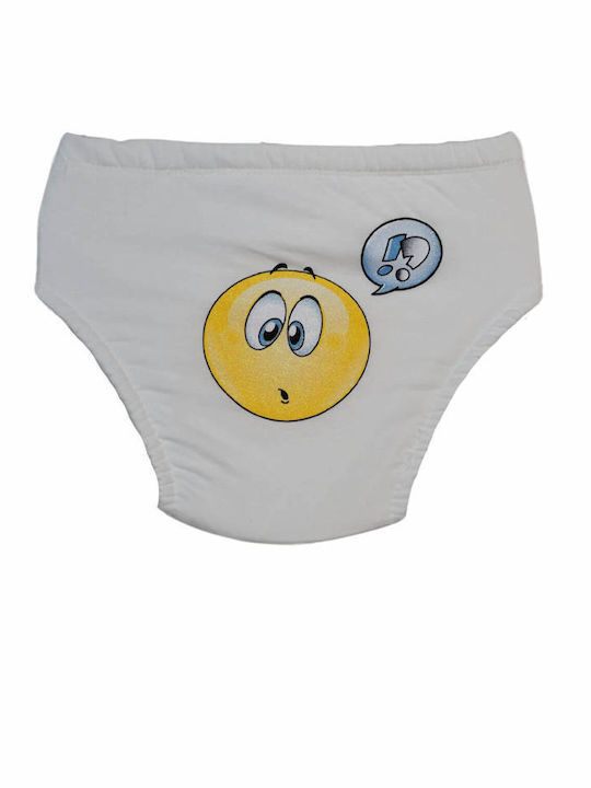 Poopes Kids' Brief White