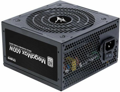 Zalman MegaMax ZM600 rev. 2.0 600W Μαύρο Τροφοδοτικό Υπολογιστή Full Modular 80 Plus Standard