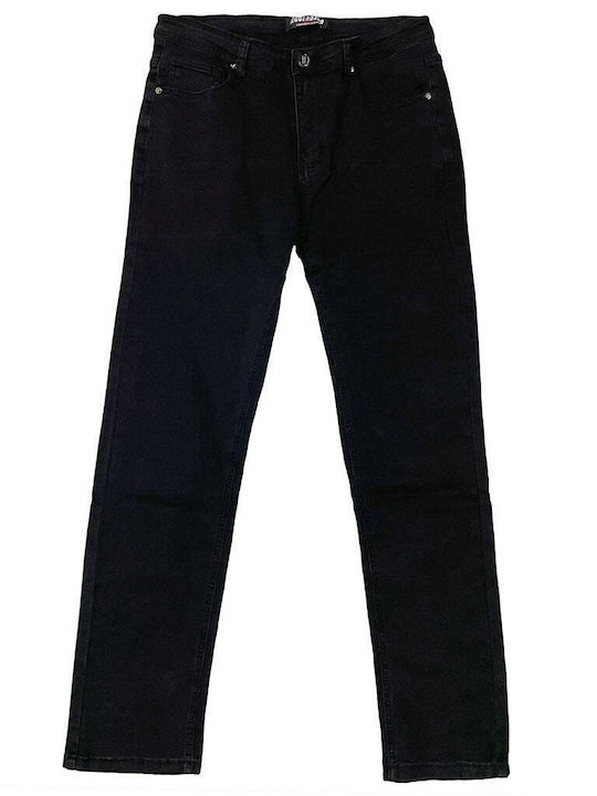 Ustyle Men's Jeans Pants in Straight Line Black