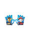 Seven Half Finger Cycling Gloves Kids Blue