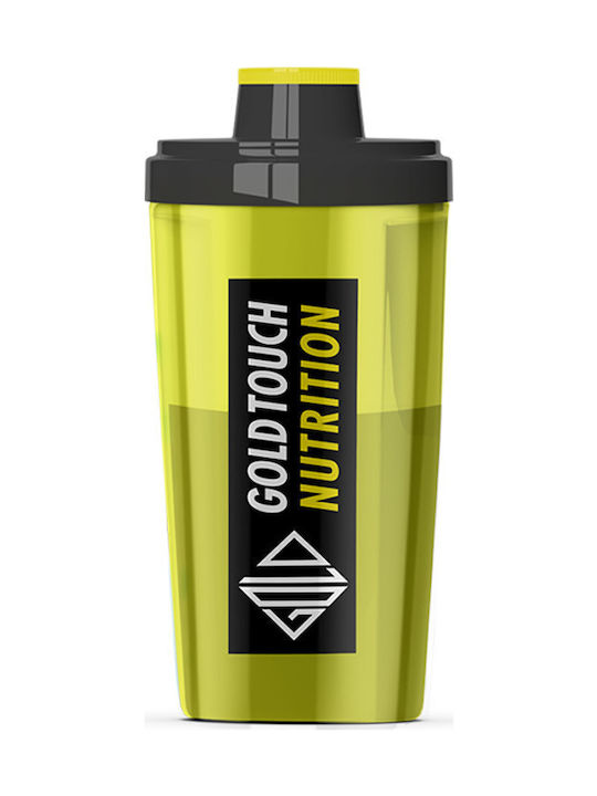 GoldTouch Nutrition Plastic Protein Shaker 500ml Yellow