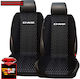 Car Seat Back 2pcs Leatherette White