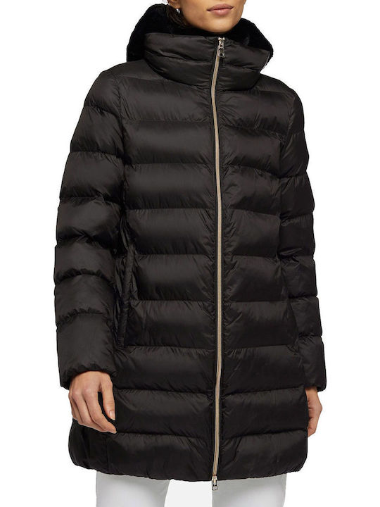 Desya Κοντό Γυναικείο Puffer Μπουφάν Μαύρο