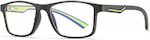 Techsuit Men's Blue Light Blocking Glasses Sand Black / Green