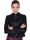 Δερμάτινο Γυναικείο Biker Jacket Μαύρο