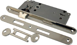 GTMED Recessed Lock Mesoportas with Center 1mm Silver Left GTMED Recessed Lock Mesoportas with Center 1mm Silver Left