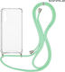 Sonique Back Cover Silicone with Strap Transpar...