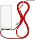Sonique Back Cover Silicone with Strap Transpar...