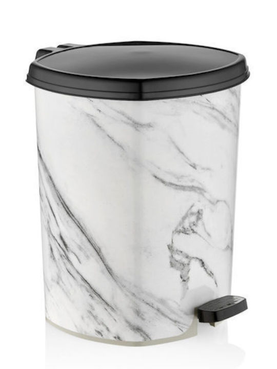 Plastic Toilet Bin 6lt White