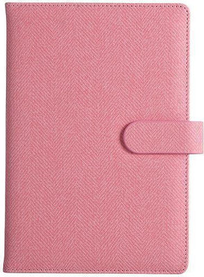 Next Notebook 122 Sheets A5 Ruled with Pen Holder Pink