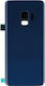Capac Baterie Camera Glass albastru coral pentru Galaxy S9