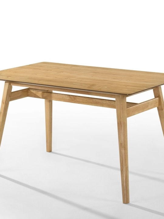 Payton Rechteckig Esszimmer- und Küchentische Speisesaal Holz mit Betongestell 135x80x75cm