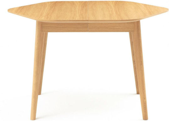 Biface Table Dining Room Extendable Wooden 120(+65)x110x75cm