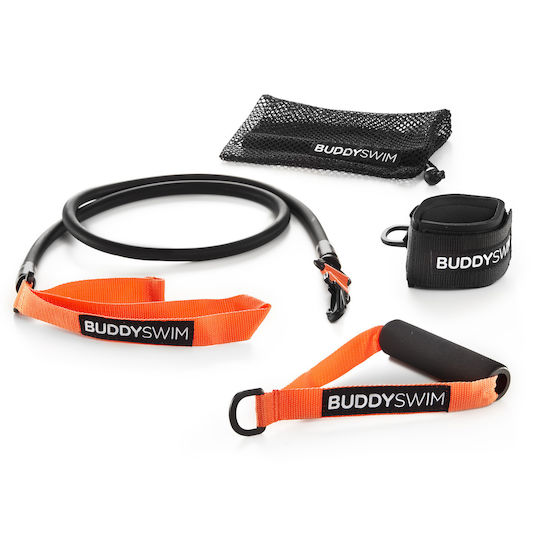Buddyswim Resistance Band Gymtube Very Hard / Moderate with Handles Orange
