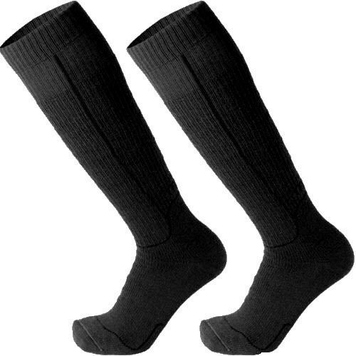 Mico Lange Jagdsocken aus Wolle in Schwarz Farbe