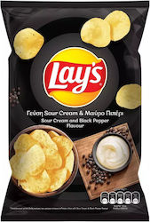 Lay's Sour Cream & Μαύρο Πιπέρι 130gr