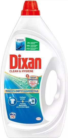 Dixan Gel Glean Перилен препарат за дрехи 3.15lt (70 Мерителни чаши)