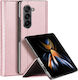 Dux Ducis Bril Brieftasche Leder Rosa (Galaxy Z Fold5)