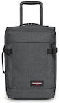 Eastpak Tranverz XXS Cabin Travel Suitcase Fabric Black Denim with 4 Wheels Height 45cm.