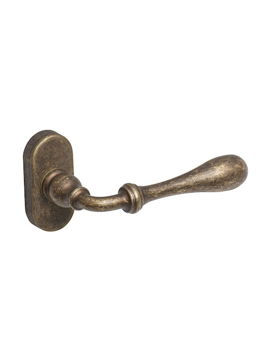 Roline Lever Middle Door with Rosette Left K370-08 Bronze