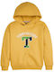 Kinder-Sweatshirt mit Kapuze Gelb