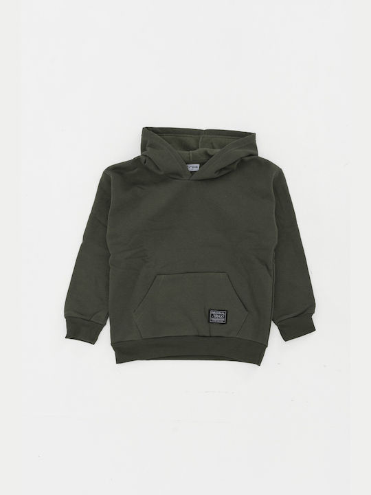 Trax Kinder Sweatshirt mit Kapuze Khaki