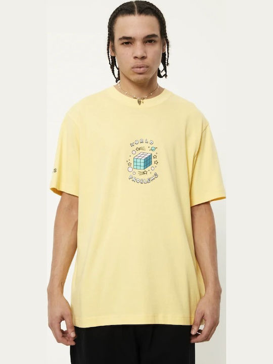 Afends Tricou Galben Afends Tricou Galben