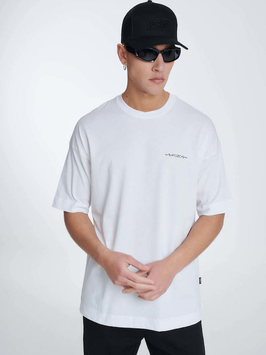 P/Coc P- P Men's Short Sleeve T-shirt White