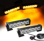 Car Lightbar LED 17cm - Orange