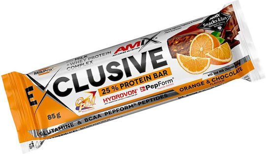Amix Exclusive Riegel mit 25% Protein & Geschmack Orange & Chocolate 85gr