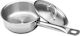 Ready Stainless Sauce Pan Capacity 1.3lt with Diameter 14cm and Height 8.5cm.