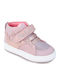 Παιδικά Sneakers High με Σκρατς Ροζ
