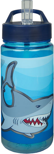 Scooli Sticlă Pentru Copii din Plastic Cu Pai 500ml