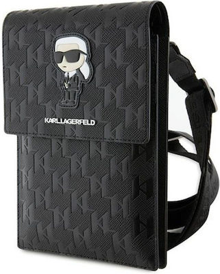 Karl Lagerfeld Saffiano Beutel Schwarz KLWBSAKHPKK