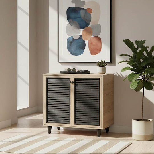 Ξύλινη Ronan με 3 Ράφια Μπεζ 70.5x35x66cm 249-000002