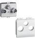 Bticino TV and Satellite Antenna Socket Basic in White color N4210M2DN