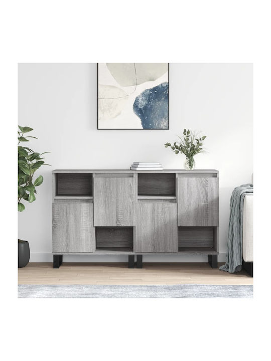 Wooden Buffet Gray Sonoma L120xW35xH70cm